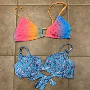 2 bikini tops